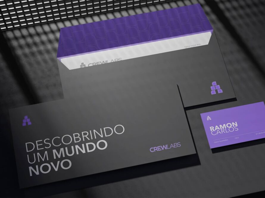 identidade visual crewlabs wencriativo